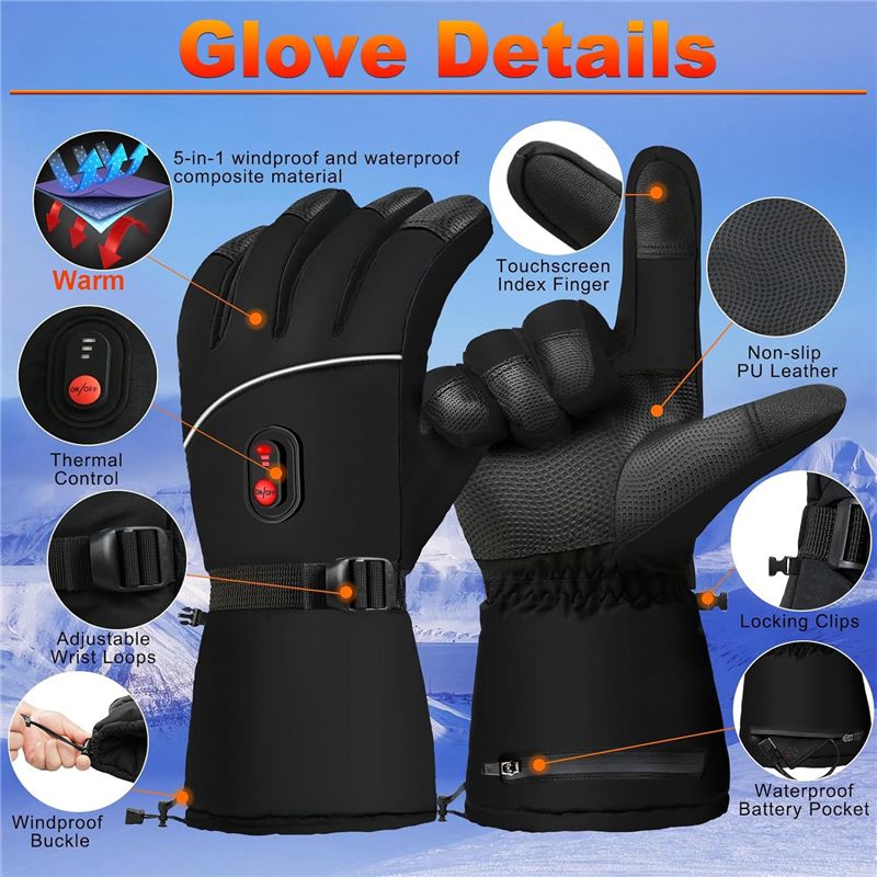 A07T-Electric Heated Gloves Ha - Heated Gloves Electric review and price