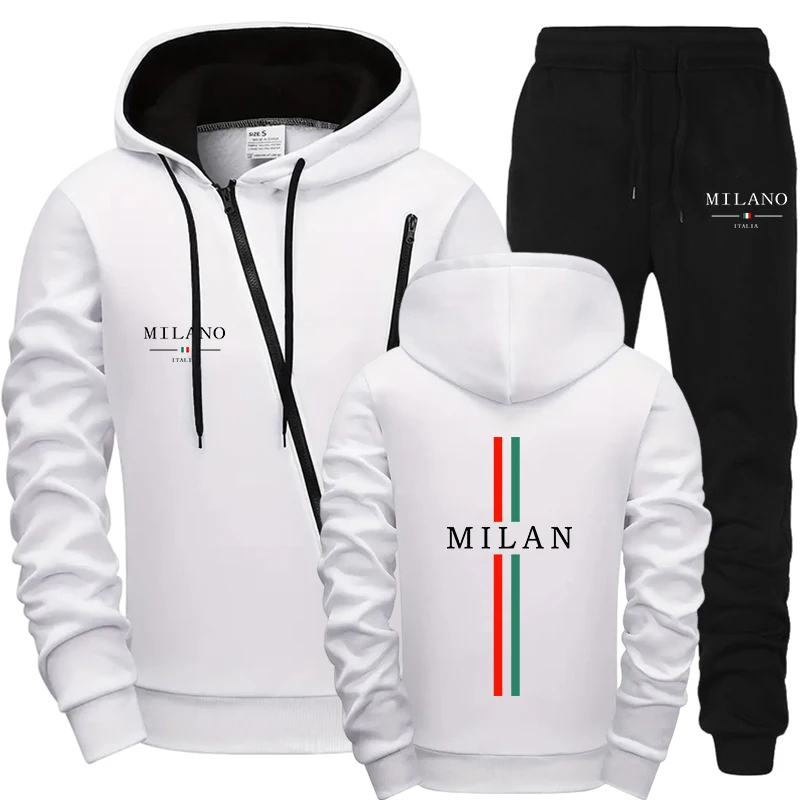 Men Tracksuit Sets Fashion Cas - Winter Clothing Pk review and price