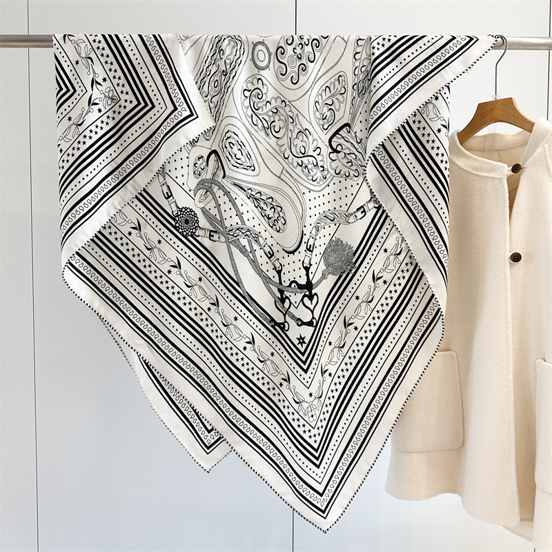 Silk Wool Blend Scarf 135CM Lu - Winter Clothing Hong Kong review and price