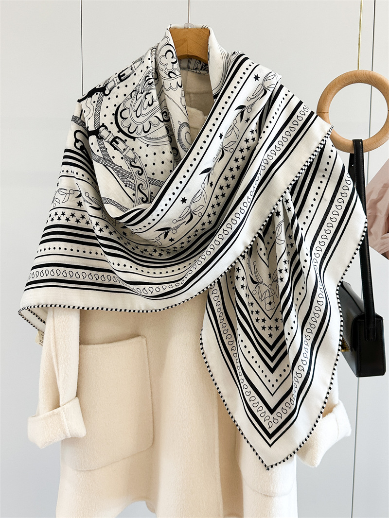 Silk Wool Blend Scarf 135CM Lu - Winter Clothing Hong Kong review and price