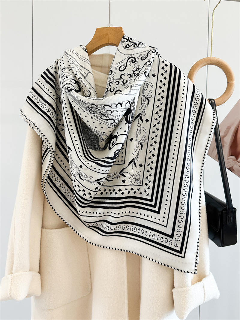 Silk Wool Blend Scarf 135CM Lu - Winter Clothing Hong Kong review and price