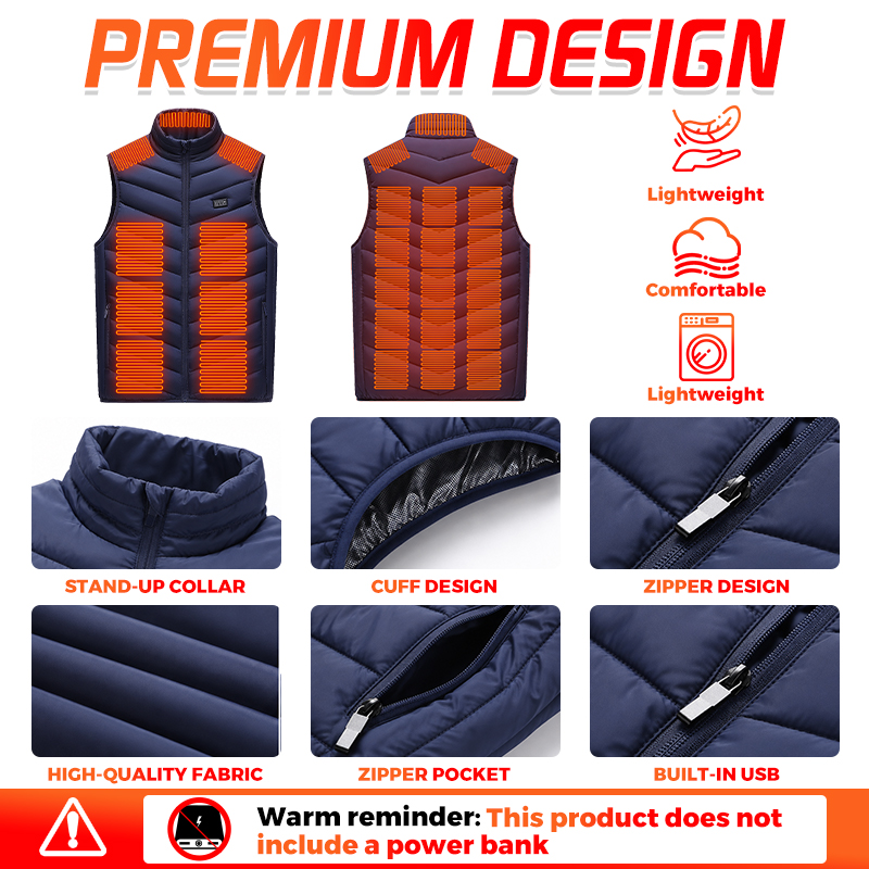 Smart Heated Vest 26 Zones Men - Winter Clothing Hiking review and price