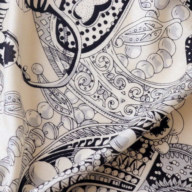 Silk Wool Scarf 135CM Luxury D - Winter Clothing Hong Kong review and price