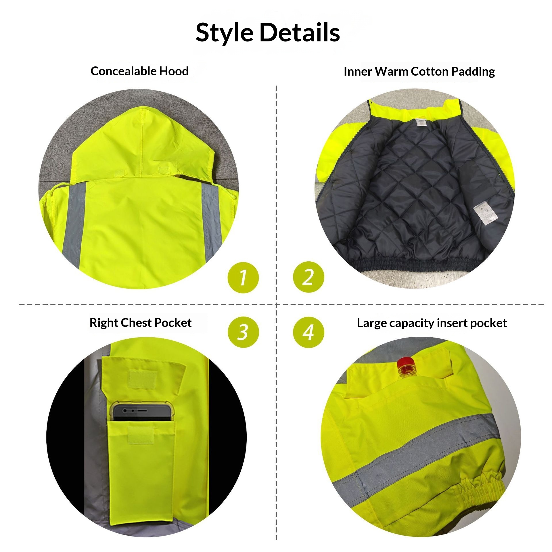 Winter High Visibility Warm Ja - Winter Clothing Pk review and price